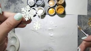 Акриловые перламутровые краски Шелк и жемчуг/ Золото и серебро/скрапбукинг