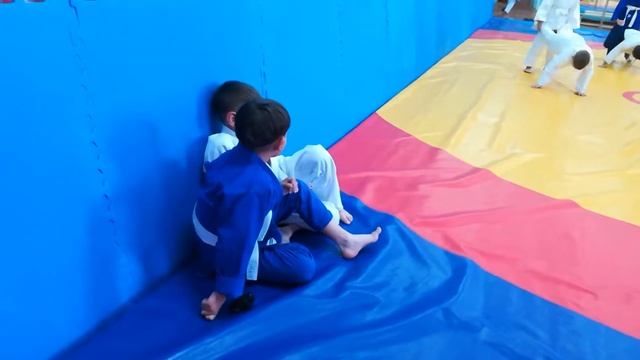 Дзюдо. Разминка. Малыши стараются!!! смотреть онлайн