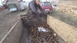 Огромный медный кабель. Сколько меди с него вышло!!!