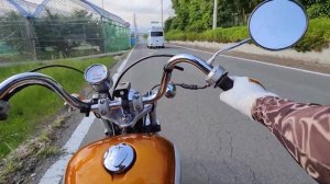Honda Jazz Motorcycle Chopper (short ride)Raw Sound
