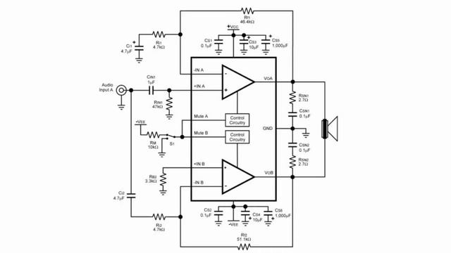 Интегральный усилитель мощности LM4780. ... смотреть онлайн