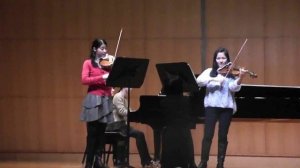 sarasate navarra for two violin♪ Elena and Yu