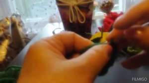 Вяжем #чашелистики # для роз#