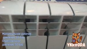 Биметаллический радиатор Thermo Alliance Status 500/100. Характеристики, размеры, теплоотдача, вес.