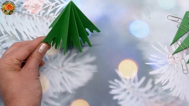 Елка из бумаги своими руками | Новогодние поделки | DIY paper Сhristmas tree | Сhristmas crafts