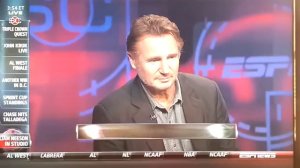 Liam Neeson drops the S-bomb on sportscenter