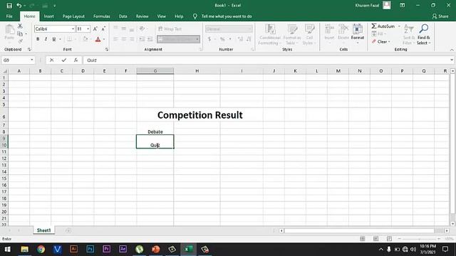 Kids tech | Computer Course | Class 6 | Ms Excel | Text Alignment смотреть онлайн