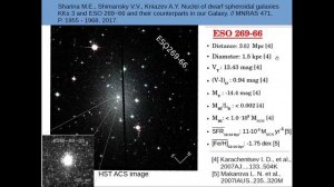 Шарина М.Е. Возраст, химический состав и удельное содержание гелия ядер карликовых  галактик