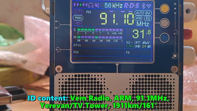 16.06.2024 11:44UTC, [Es], Vem Radio, Армения, 91.1МГц, 1911км