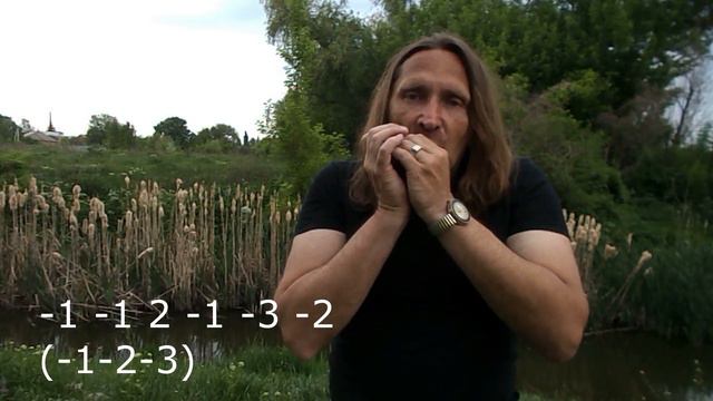 Губная гармошка С блюзовый ритм 3 табы