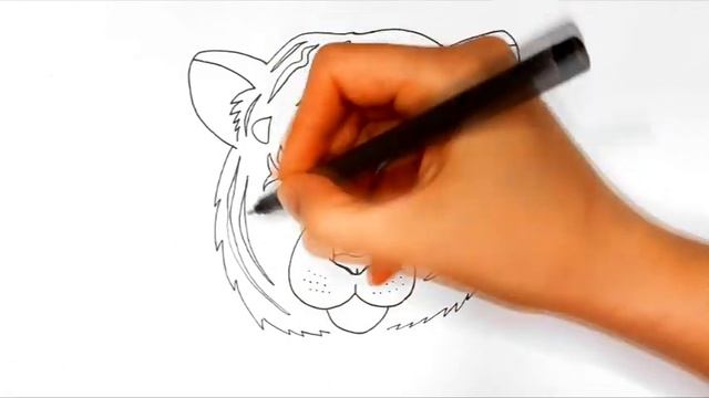 КАК НАРИСОВАТЬ ПОЭТАПНО ТИГРА СИМВОЛ 2022 ГОДА/1247/HOW TO DRAW A TIGER SYMBOL OF 2022 IN STAGES смотреть онлайн