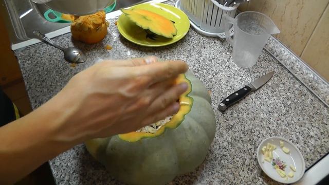 Плов в тыкве | Плов в тыкве в духовке | Плов с тыквой | Плов с тыквой рецепт