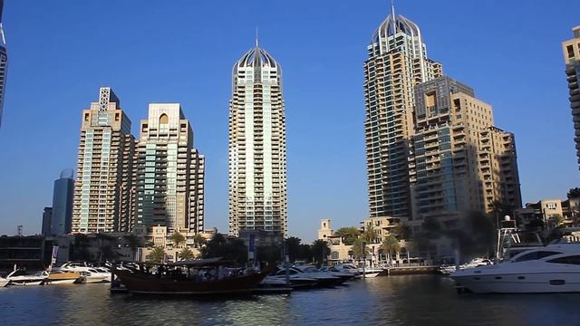 Dubai Ferry. Поездка на катере-пароме в Дубай Марина. смотреть онлайн