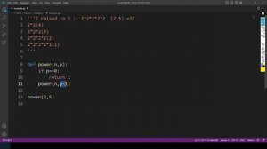 Power of Number Using Recursion | Recursion in Python