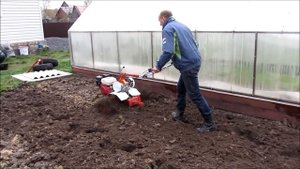 Культивация и нарезка борозд под посадку картошки,мотоблоком weima 1050