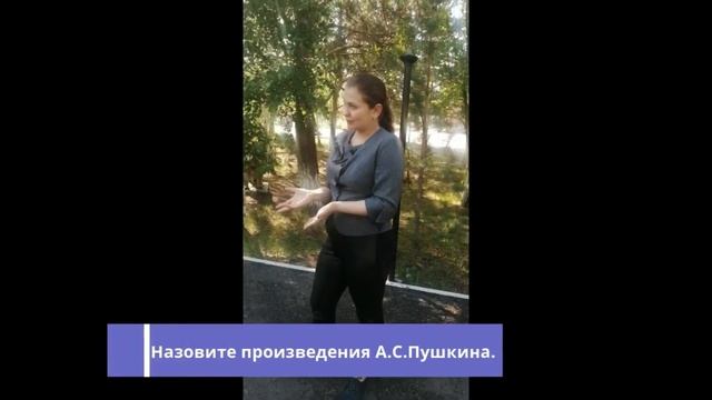 Блиц опрос  А С Пушкин