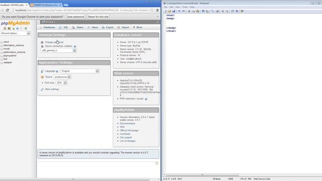 PHP lesson 13 - Connecting to MySQL database смотреть онлайн