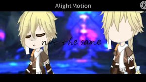 you and me we are not the same meme/ /genshin impact//lumine and aether//repost