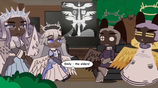 || Heaven reacts to Lucifer Morningstar || 1/??? || Hazbin Hotel || Lucifer Morningstar ||