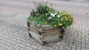 Уличные клумбы из бруса своими руками Германия