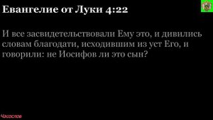 Аудиокнига. Библия. Новый Завет. ЕВАНГЕЛИЕ ОТ ЛУКИ. Глава 4