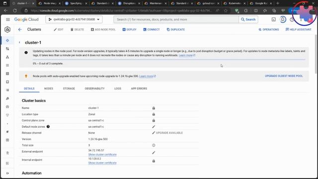 Upgrading Google Kubernetes Engine Clusters (Qwiklabs Walkthrough) смотреть онлайн