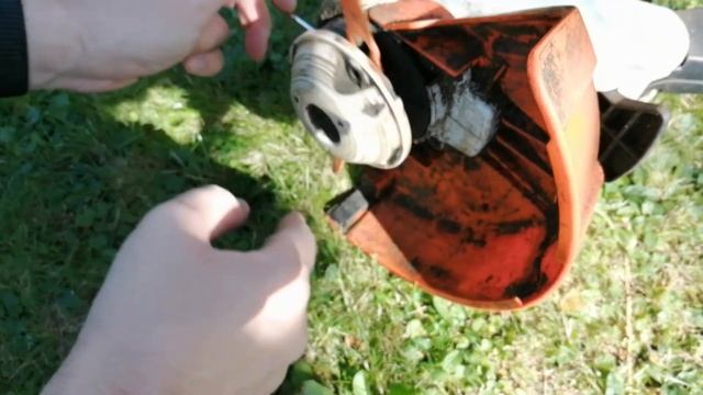 Аккумуляторный триммер Stihl FSA 45 - Как быстро скосить траву на участке - Ножи с AliExpress