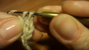 Эластичный набор столбиками с одним накидом Elastic typesetting edge  Crochet