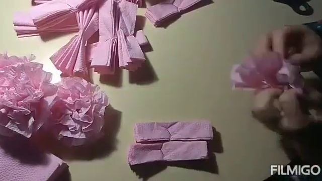 Цветы из салфеток смотреть онлайн