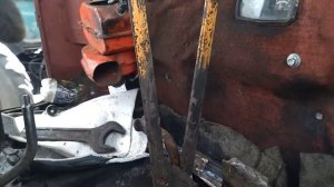 ДТ-75, не большой обзор, установил печку, испытания))))