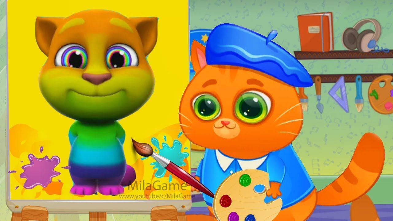 Мой Говорящий Том 2 #40 друзья Анджела Ухаживаем за питомцем #Том_2 #Том смотреть онлайн