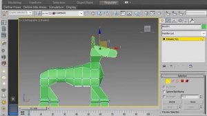 3dmax  Editable Poly Лось