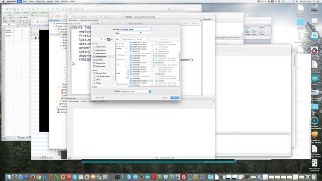 Saving an SQL file using PGAdmin смотреть онлайн