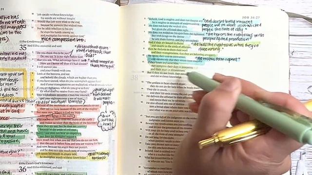 Study the Bible in One Year: Day 13 Job 35-37 | Bible study for beginners смотреть онлайн