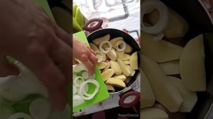 Очень вкусная буглама из курицы.Ləzzətli toyuq buğlaması.Delicious chicken buglama