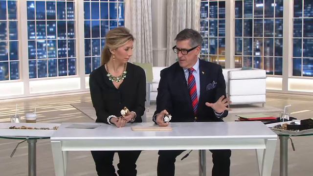 Joan Rivers Pave' Gardenia Hinged Bangle Watch on QVC смотреть онлайн