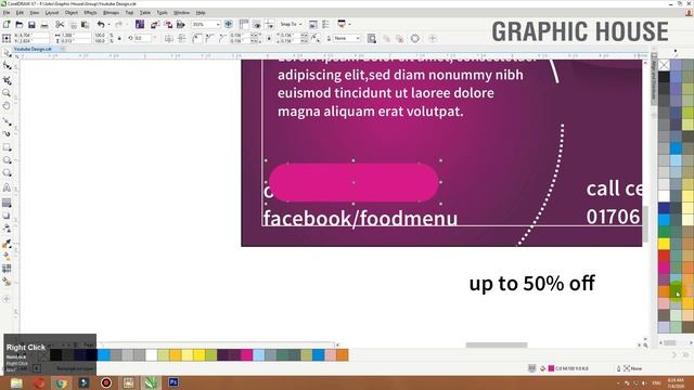 Food Sweets Banner Design in Coreldraw || Urdu | हिंदी|| #Graphic House смотреть онлайн