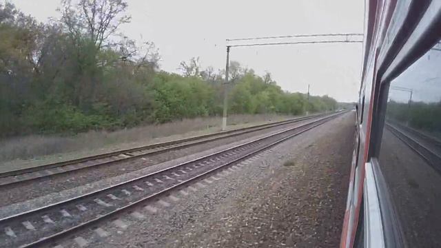 Участок Россошь-Отрожка из окна поезда. Часть 1 Россошь-Евдаково.