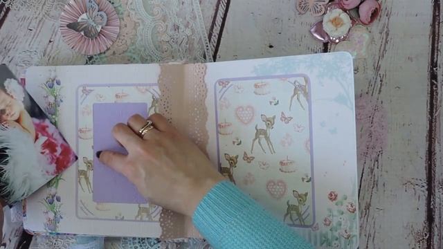 Альбом для девочки, по имени Айзере. Скрапбукинг. смотреть онлайн