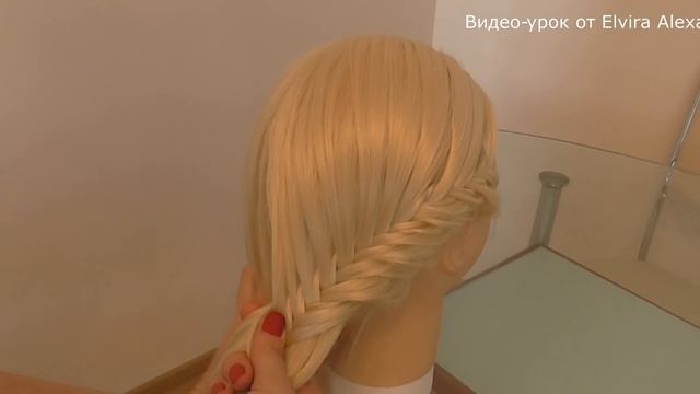Причёска из кос "Рыбий хвост". Видео-урок. смотреть онлайн
