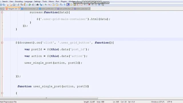 Instagram Tutorial Part-87: Users Profile HTML CSS AJAX PHP MYSQLI for android mobile, tablet, web. смотреть онлайн