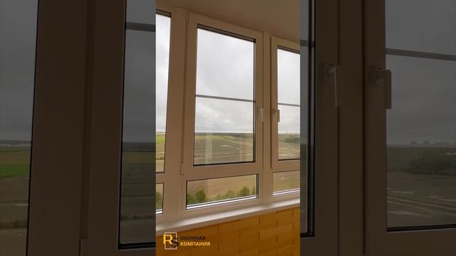 Теплое фасадное остекление балкона профилем РЕХАУ