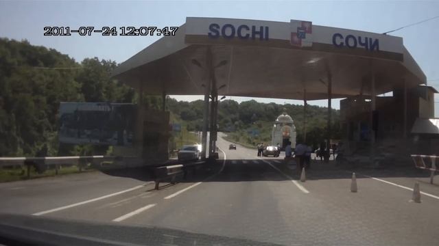 Въезд в Сочи (пост ДПС в Магри) смотреть онлайн