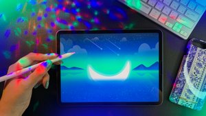 Как нарисовать Луну ✦ Рисую необычный пейзаж