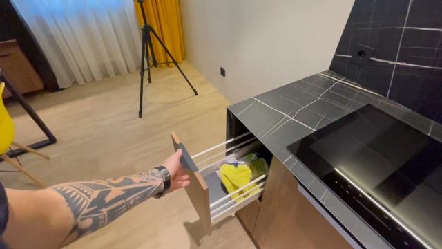 МОДНАЯ КУХНЯ в съемную КВАРТИРУ. № 161. #кухни #краснодар #blum #дизайн смотреть онлайн