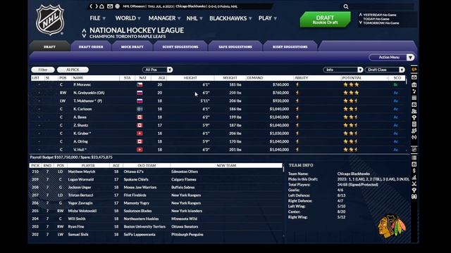 THIRD TIME’S THE CHARM | Part 6 | BACK IN BLACKHAWKS!! | Franchise Hockey Manager 8 | Season 3 Draf смотреть онлайн