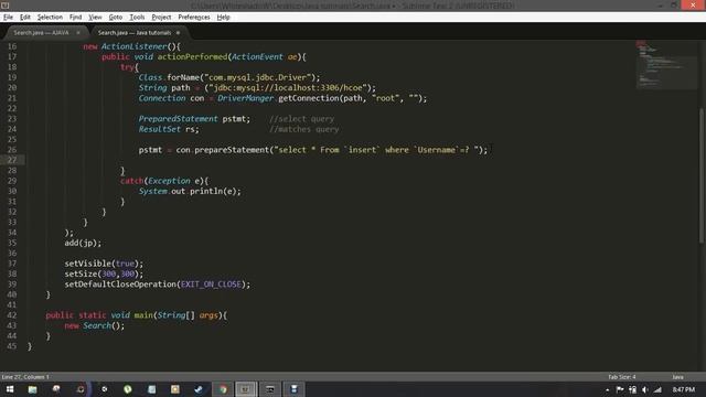 Java tutorial with Nepali (Making query to database) смотреть онлайн