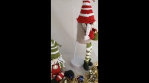 Crochet Amigurumi Scandinavian Christmas Gnome, with flickering candle - Crochet Cuties by Jools