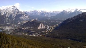 Banff Gondola lift ride. Up and Down the Sulphur Mountain. Alberta Canada. Банфф, Альберта, Канада.