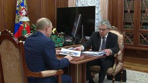 Владимир Путин в Кремле встретился с президентом Российской Академии Наук Александром Сергеевым